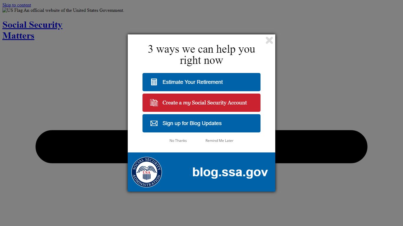 Get Your Social Security Benefit Statement